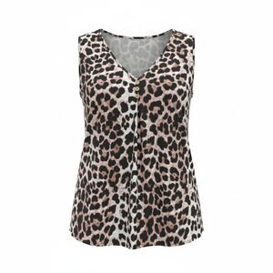 Shein Women’s Large Silky Printed Tank Top Multi Color